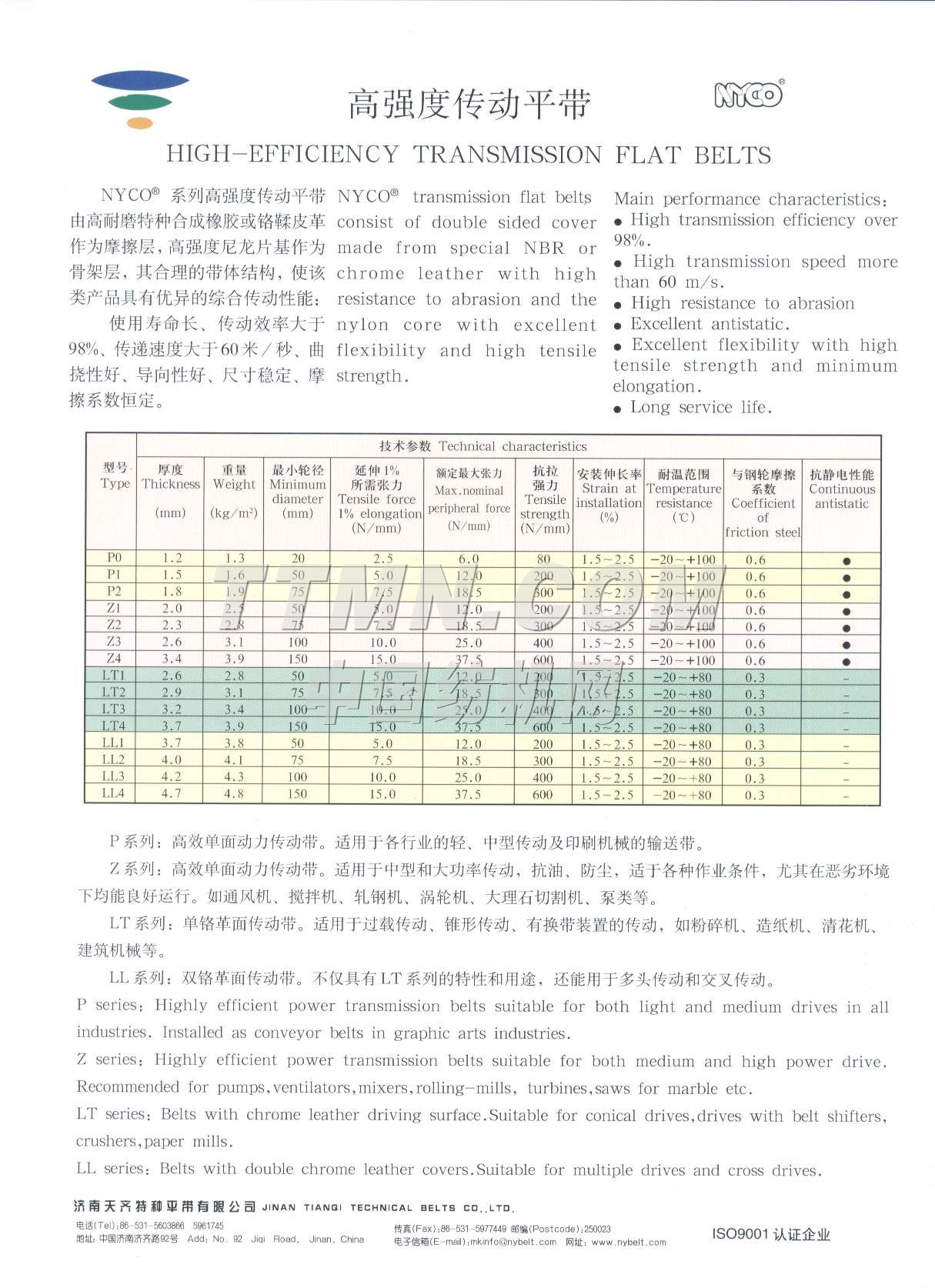 濟南天齊特種平帶有限公司